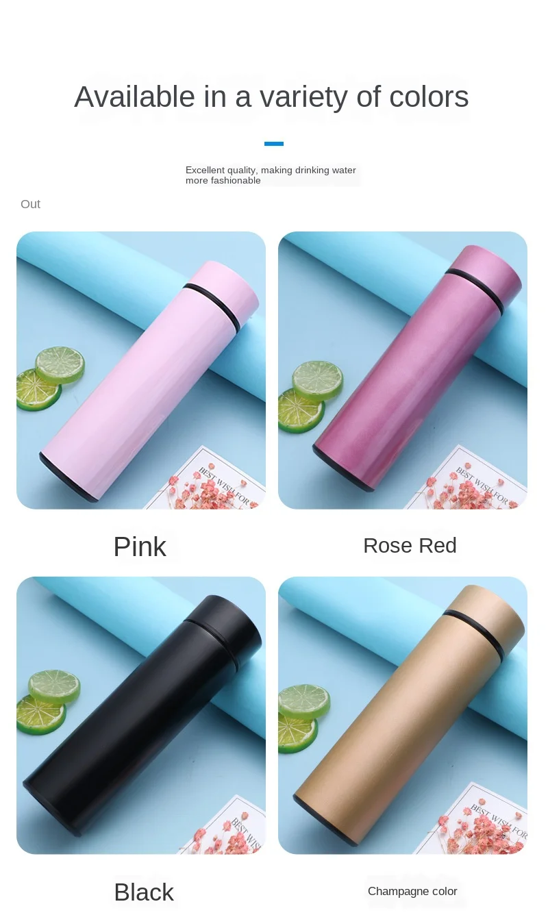 Интеллектуальный термос из нержавеющей стали чашка термометр с дисплеем