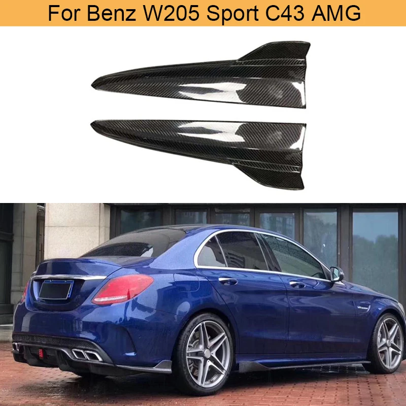 Разветвители для заднего бампера автомобиля Mercedes Benz C Class W205 Sport C43 AMG Coupe Sedan 2015 2019