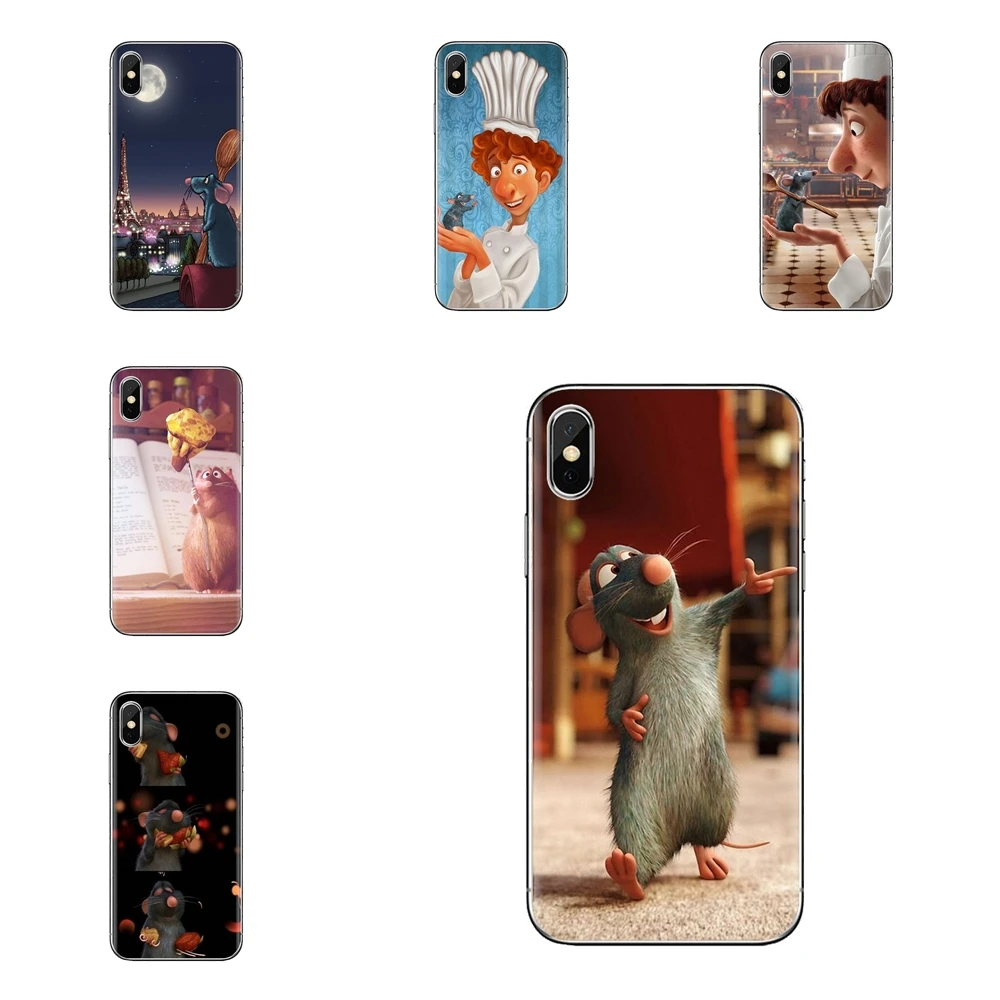 Для samsung Galaxy S2 S3 S4 S5 мини S6 S7 край S8 S9 Plus Note 2 3 4 5 8 Coque Fundas iPhone х ТПУ чехол Рататуй