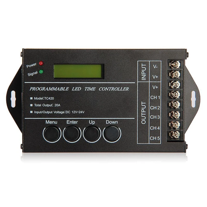 

20A Programmable Timer Controller Dc12-24V For LED RGB / Monochromatic Stripes