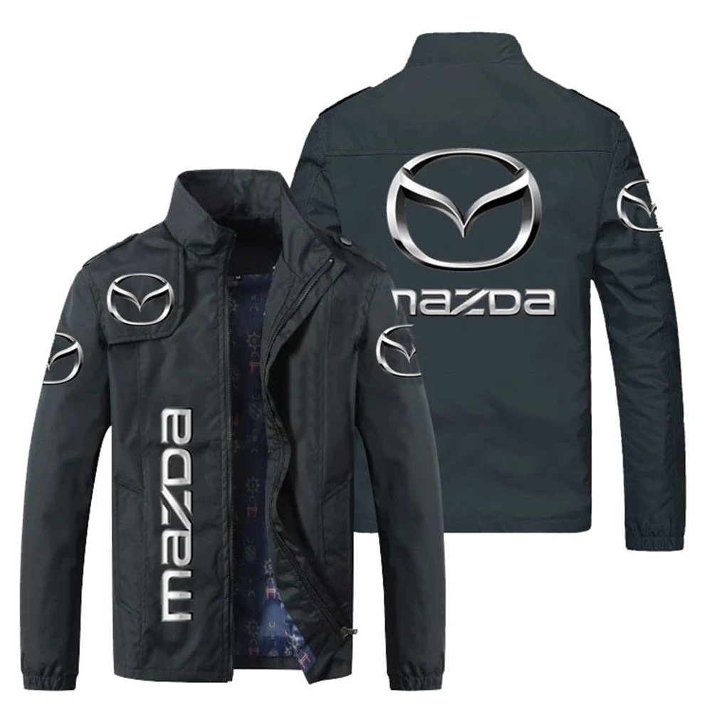 

2021Men's Jackets Car Brand LOGO Zipper Men's Jacket Spring Fall Fashion Slim Coat Men's Casual Baseball Motorcycle Jacket Large