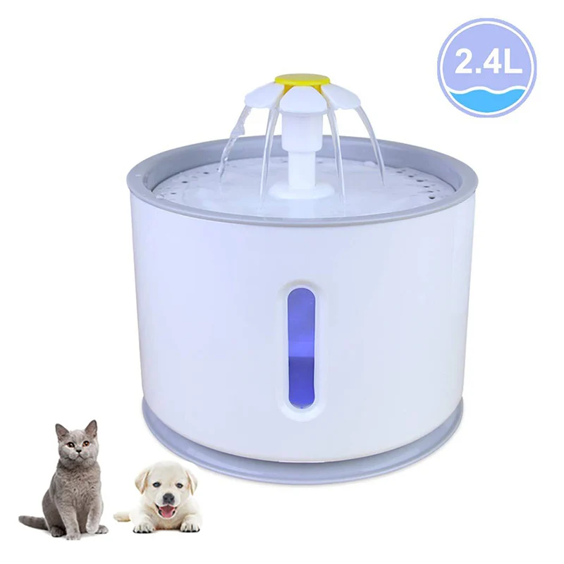 2.4L автоматический кошачий фонтан для здоровья ПЭТ питьевая вода Электрический