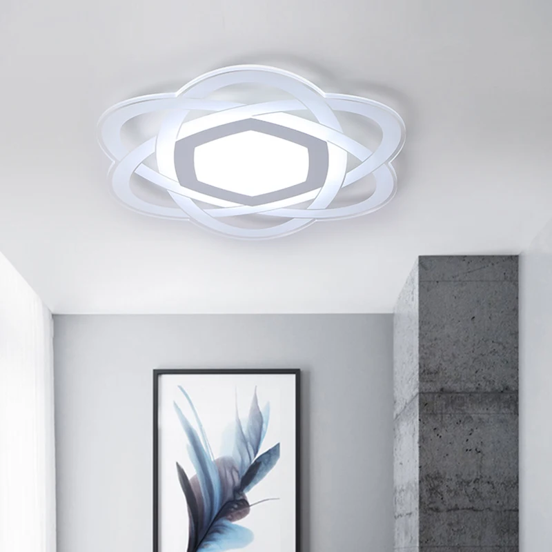 

White Nordic LED Simplicity Ceiling Light For Living Dining Room Hallway Decoration Children's Room Kitchen Lustre Luminaires