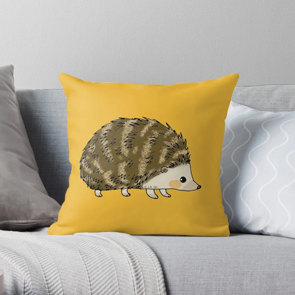 

Adorable hedgehog cartoon Throw Pillow Pillow Case Polyester Home Decora Pillowcases Throw Pillow Case