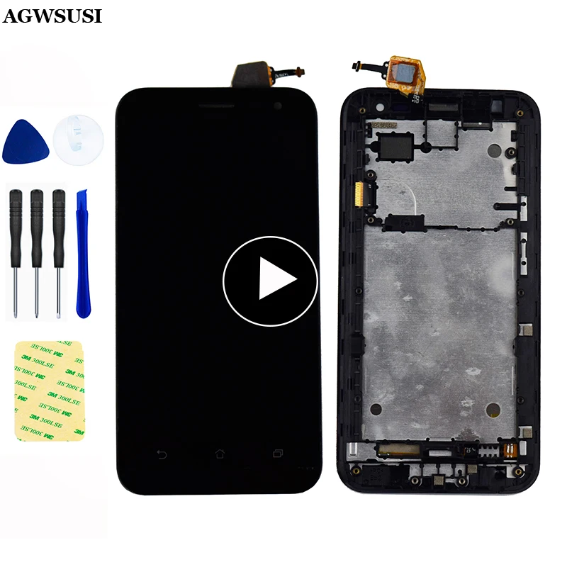 ЖК сенсорный экран для Asus ZenFone 2 Laser ZE500KL ZE500KG Z00ED панель с дигитайзером стекло +