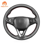 MEWANT черный чехол на руль из натуральной кожи для Opel Astra K Corsa (E) Crossland X Grandland X Insignia (CT) B Karl Zafira