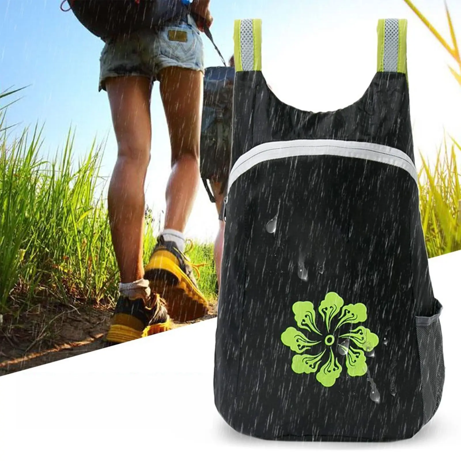 

Lightweight Portable Foldable Backpack Waterproof Backpack Folding Bag Ultralight Outdoor Pack For Women Men Travel Hiking