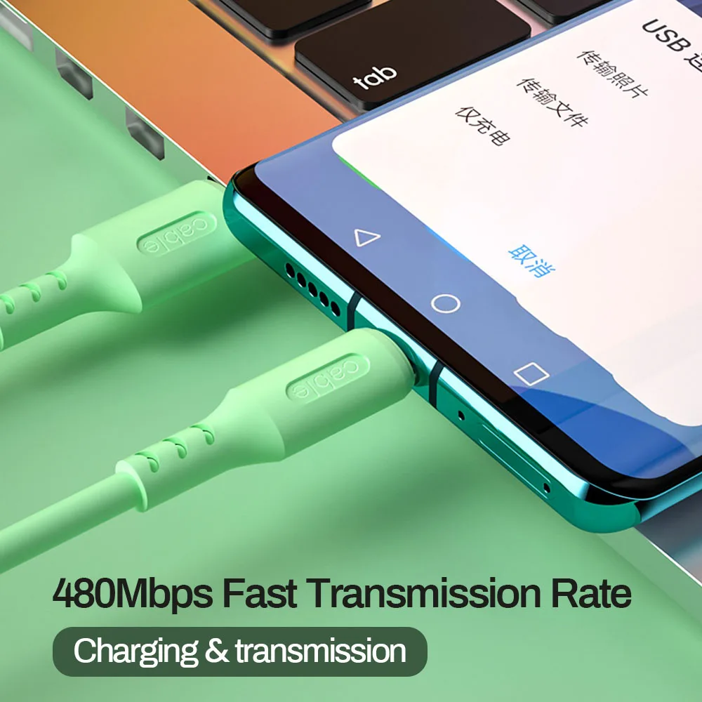 1m liquid silicone type c cable for xiaomi sumsung 2 4a fast charger cable micro usb cable for apple soft wire phone data cord free global shipping