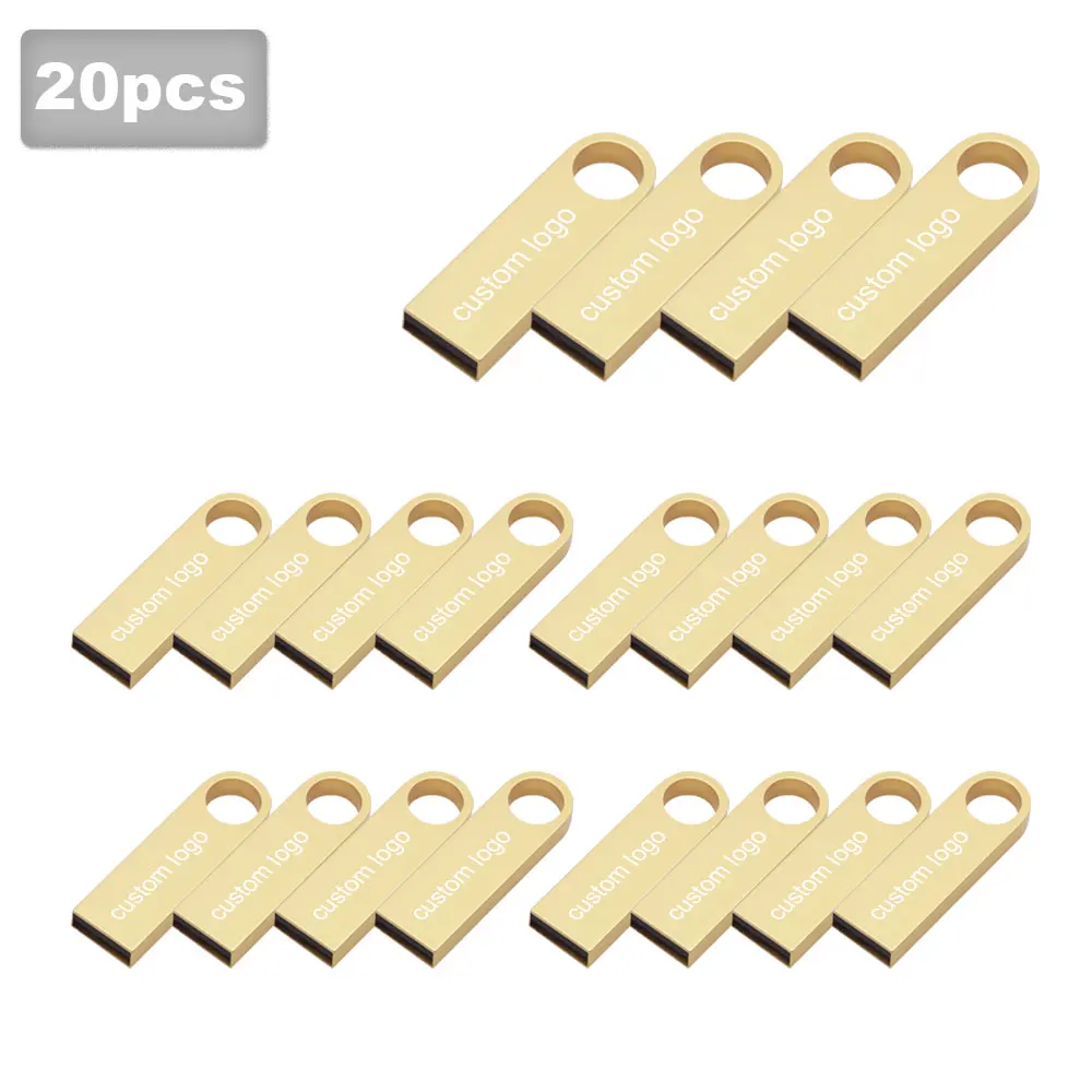 Мини-флеш-накопитель USB 2 0 в металлическом корпусе 4/8/16/32/64 ГБ 20 шт. | Компьютеры и