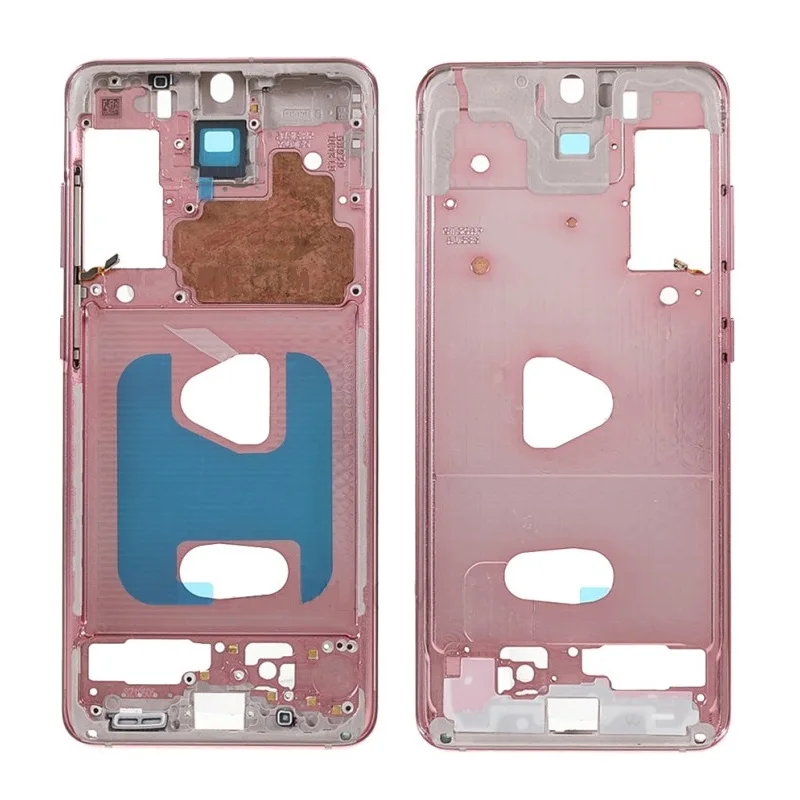 Marco frontal para Samsung Galaxy S20, SM-G980, Color azul, gris y rosa-2