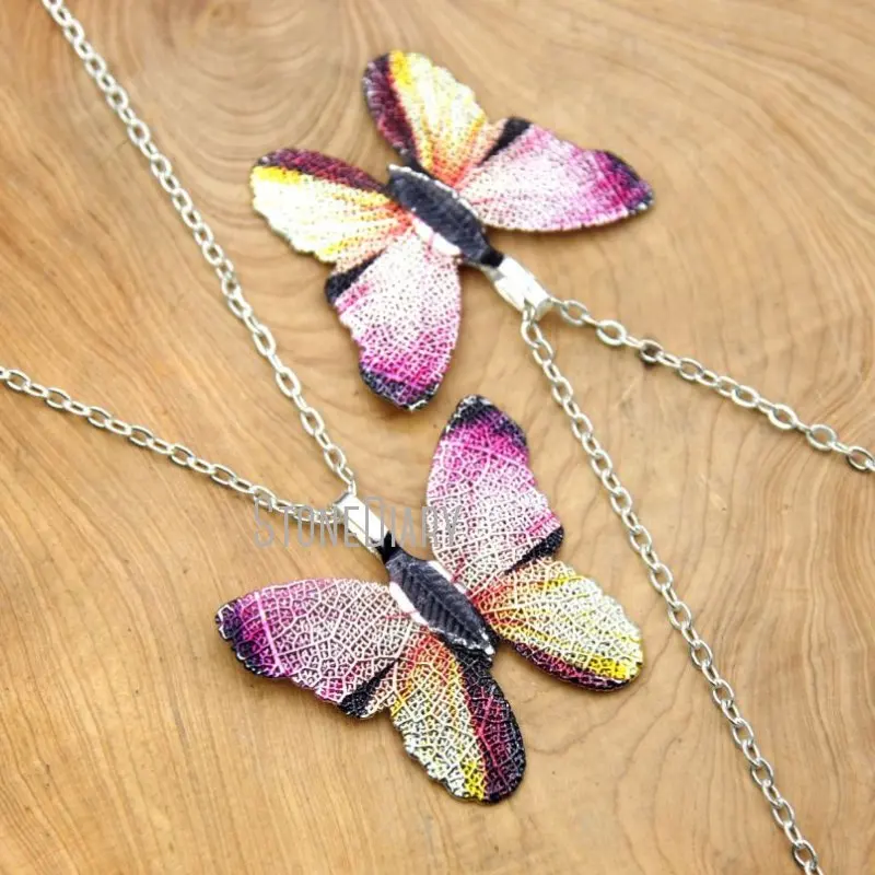 NM15828 10 шт. разноцветные серебряные ожерелья с гальваническим покрытием и