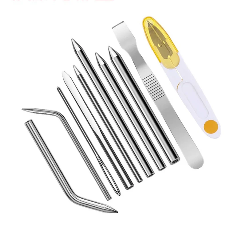 

Stainless Steel Umbrella Rope Knitting Tool 10/11PCS DIY Jewelry Accessories Bracelet Weaving Needles Tools