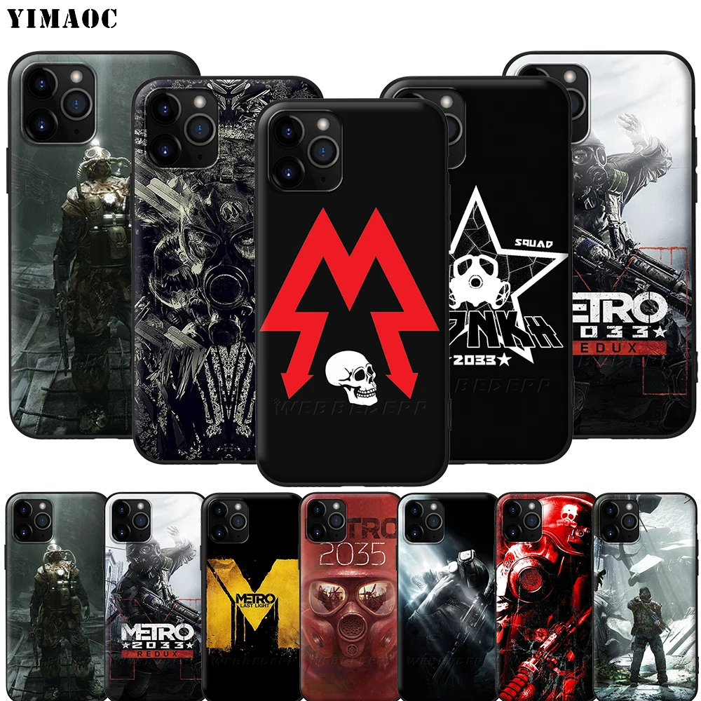 Силиконовый мягкий чехол YIMAOC Metro 2033 для iPhone 12 Mini 11 Pro XS Max XR X 8 7 6 6S Plus 5 5S SE|Бамперы| |