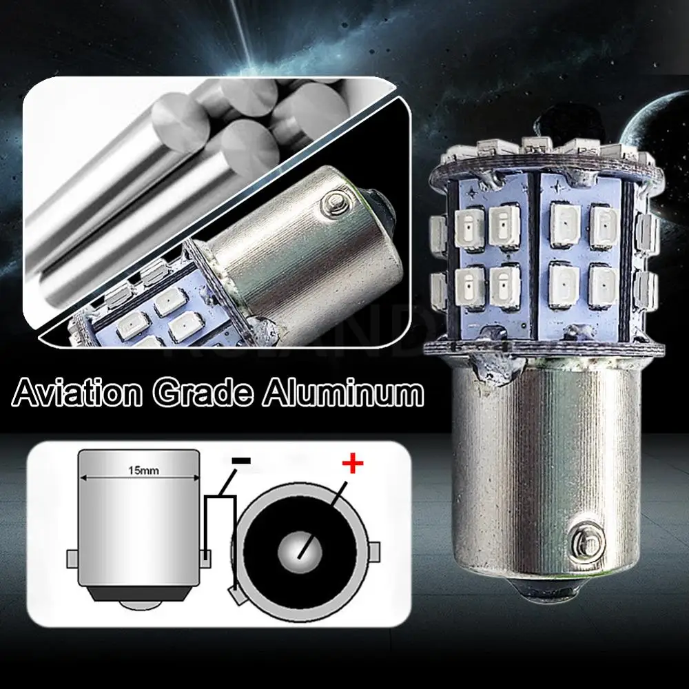 2X 1156 BA15S P21W BAU15S 1157 1206SMD 12 светодиодов Автомобильная Тормозная лампа В