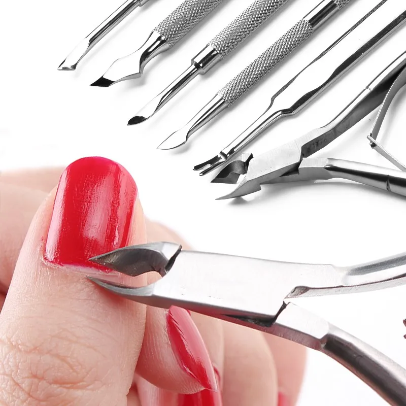 1 шт. ножницы для кутикулы из нержавеющей стали двухконцевая ложка Толкатель