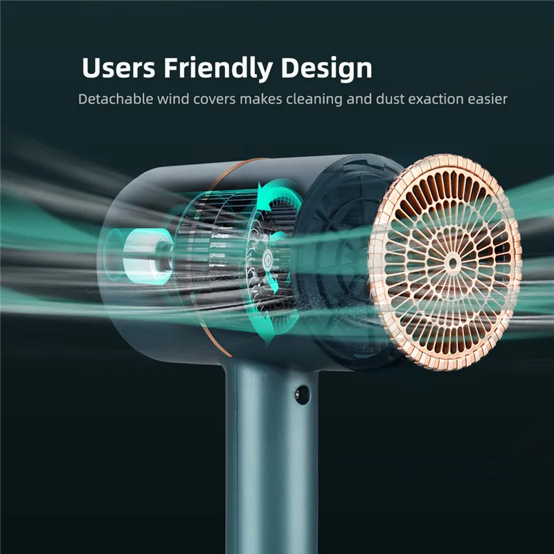 Профессиональный фен для волос 220 В с отрицательными ионами 2000 Вт мощный