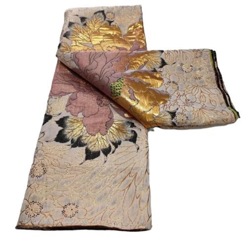 

Новейший дизайн жаккардовая кружевная ткань из парчи, французская позолоченная ткань, Высококачественная африканская нигерийская кружевная ткань для вечернего платья