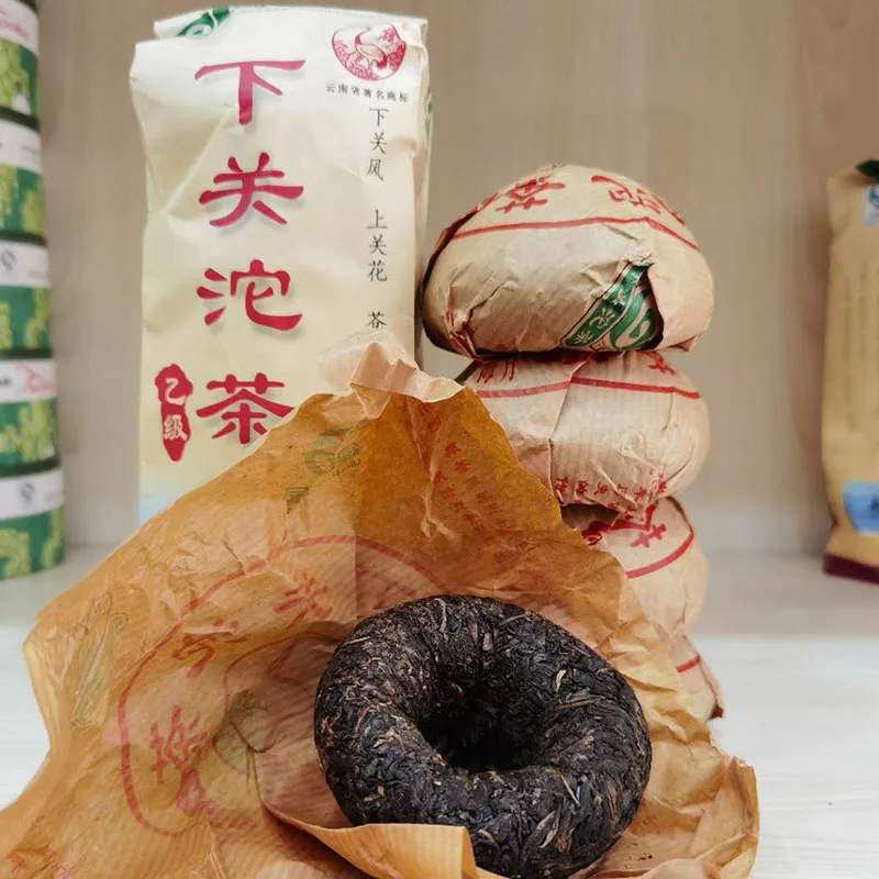 

2009 Class B YI JI Raw Pu-erh Xiaguan Shen GreenChinese Cha Xiaguan Tuo 500g