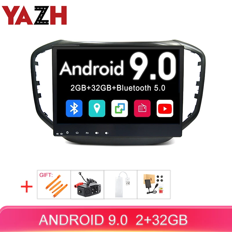 Головное устройство YAZH 1Din для автомобиля Chery MVM Tiggo 5 Android 2 ГБ 32 с GPS навигацией