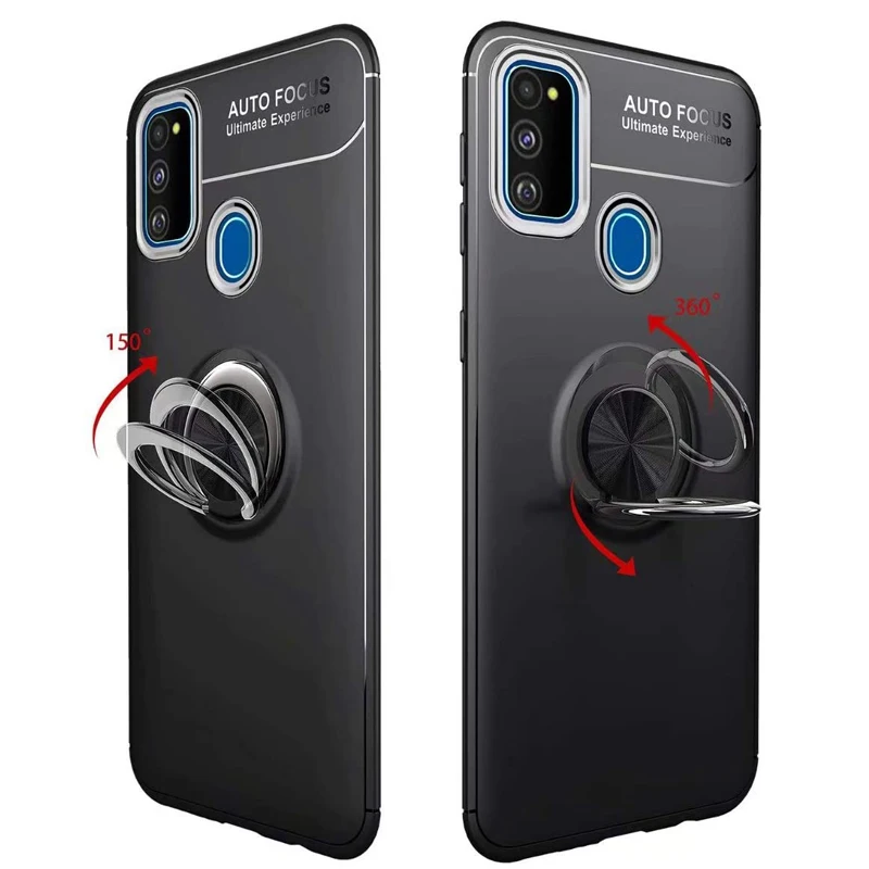 3-в-1 чехлы на телефон + камера стекло Honor 9A/MOA-LX9N магнитное кольцо чехол для хонор 9а