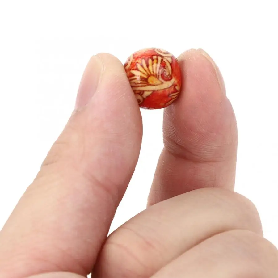 200 шт. 14 мм круглые деревянные бусины набор красочных бусин ювелирный