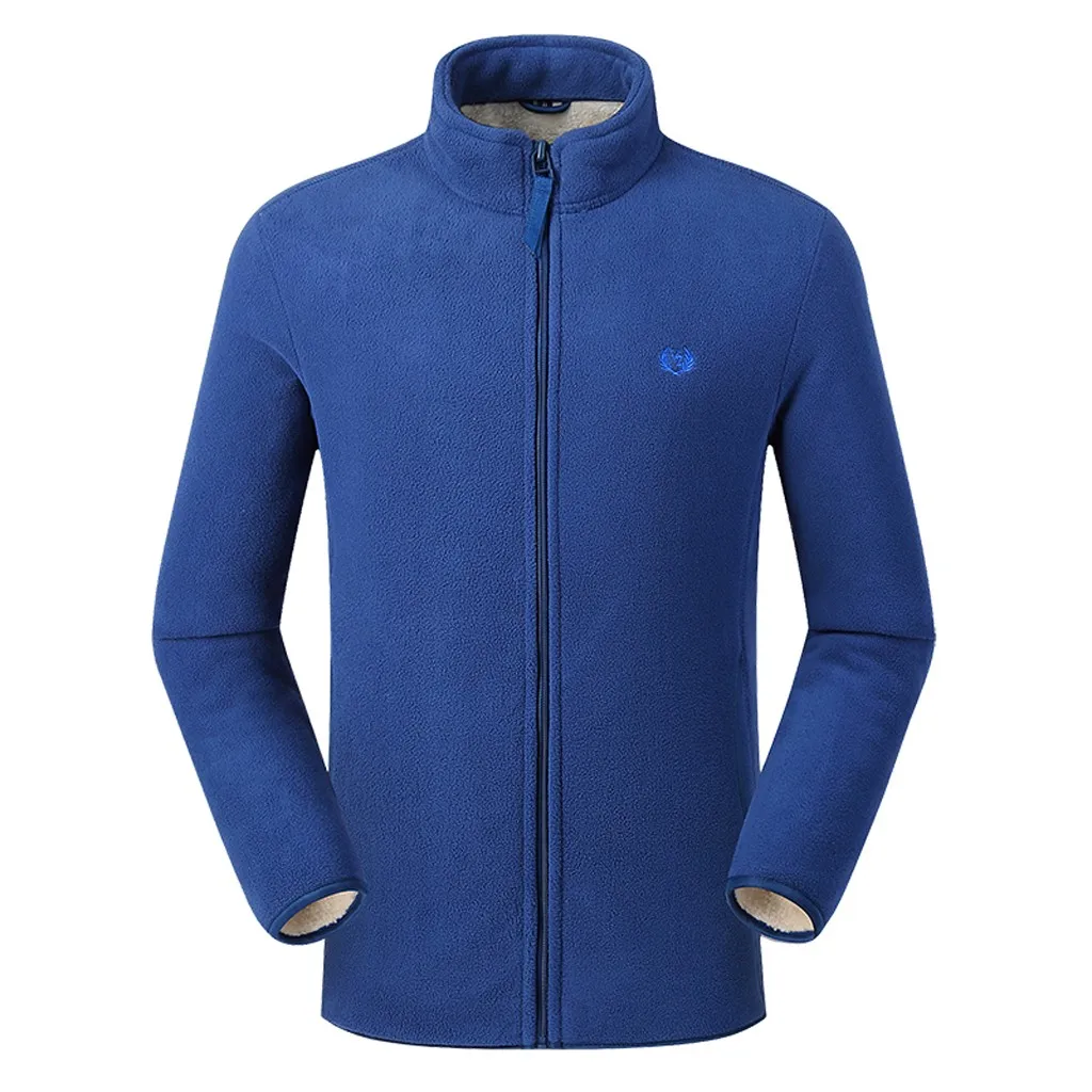 Высококачественное мужское осенне зимнее уличное утепленное флисовое