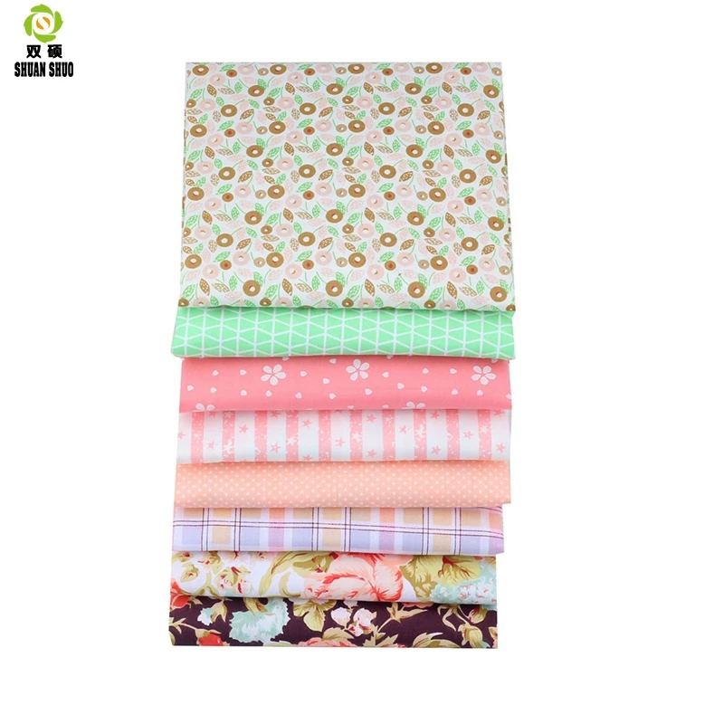 Новая серия хлопковых лоскутных тканей Shuanshuo ткани ручной работы для шитья