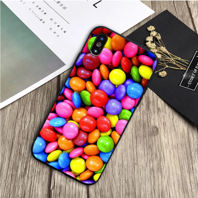 Забавный сладкий как сахар Черный силиконовый чехол для мобильного телефона iPhone