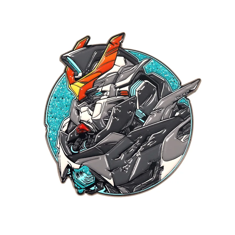 

Anime Gundam Barbatos ASW-G-08 Night Lights Metal Bedge Bags Badge Button Brooch Pin Souvenir Accessories Props Cosplay
