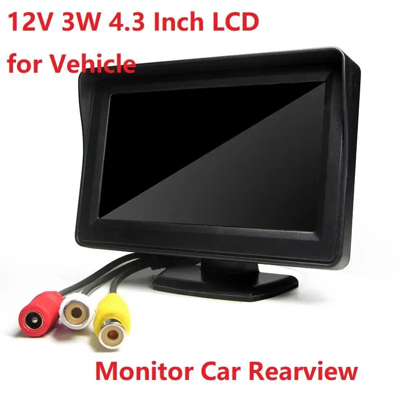 

Car Rearview DC 12V 4.3" TFT LCD Monitor Full View Video 2-Ways Recorder Inputs Visual Reverse for Truck VCD/DVD/GPS/Camera Cam