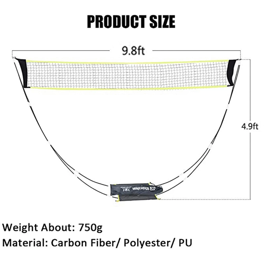 Портативная сеть для бадминтона портативная бадминтона|Аксессуары и снаряжение