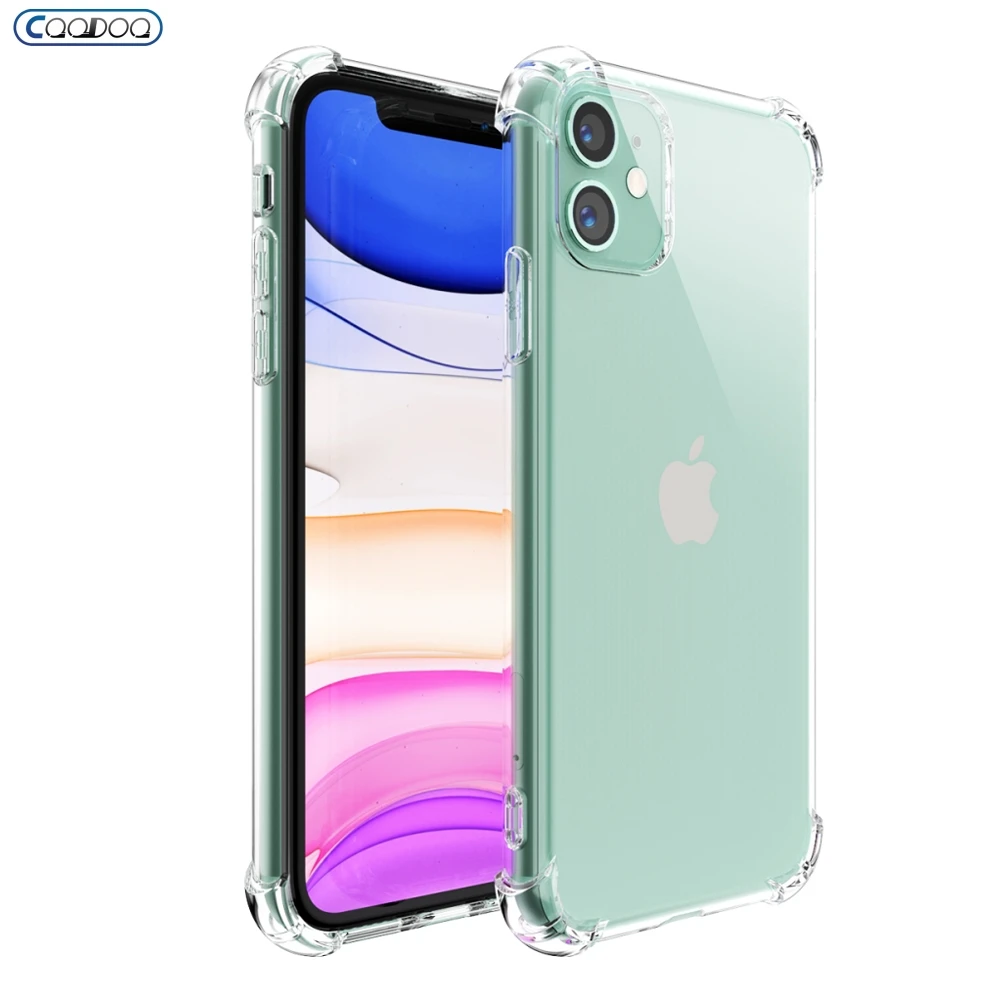 360 подушка безопасности чехол для телефона iPhone 11 pro X XS Max XR Мягкий ТПУ прозрачный