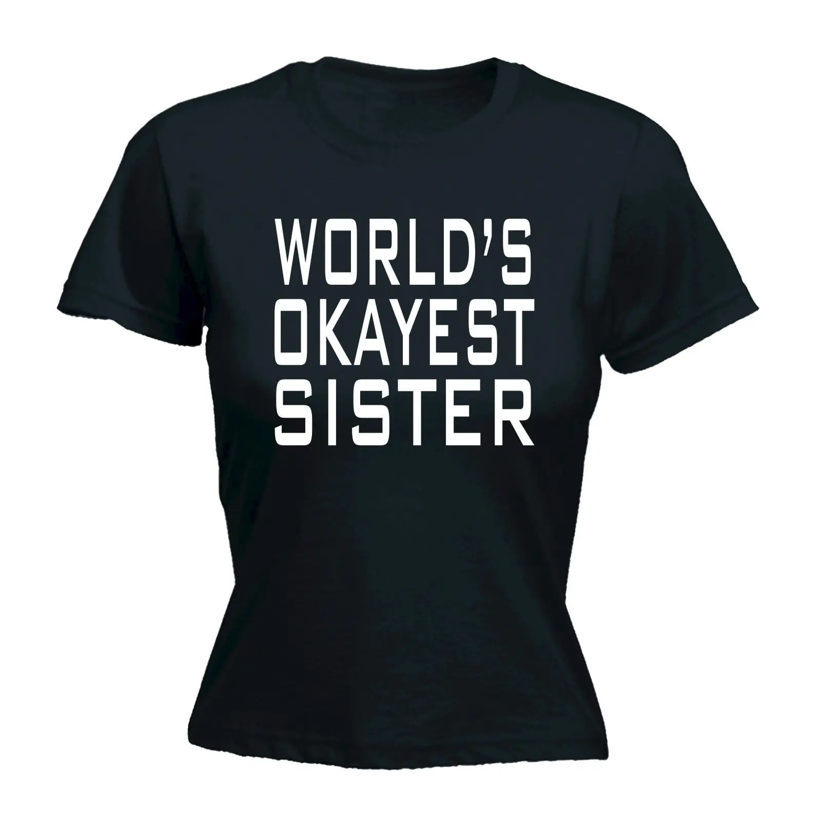 Миры Okayest Sister женская футболка Ok Sis забавные мамы день подарок ее Kawaii печатных
