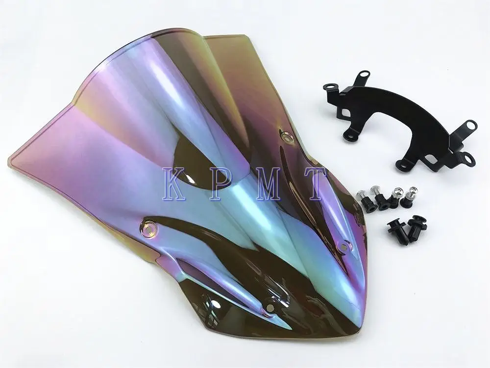 Мотоцикл PC Материал лобового стекла ветровой щиток двойной пузырь для Kawasaki Ninja Z900