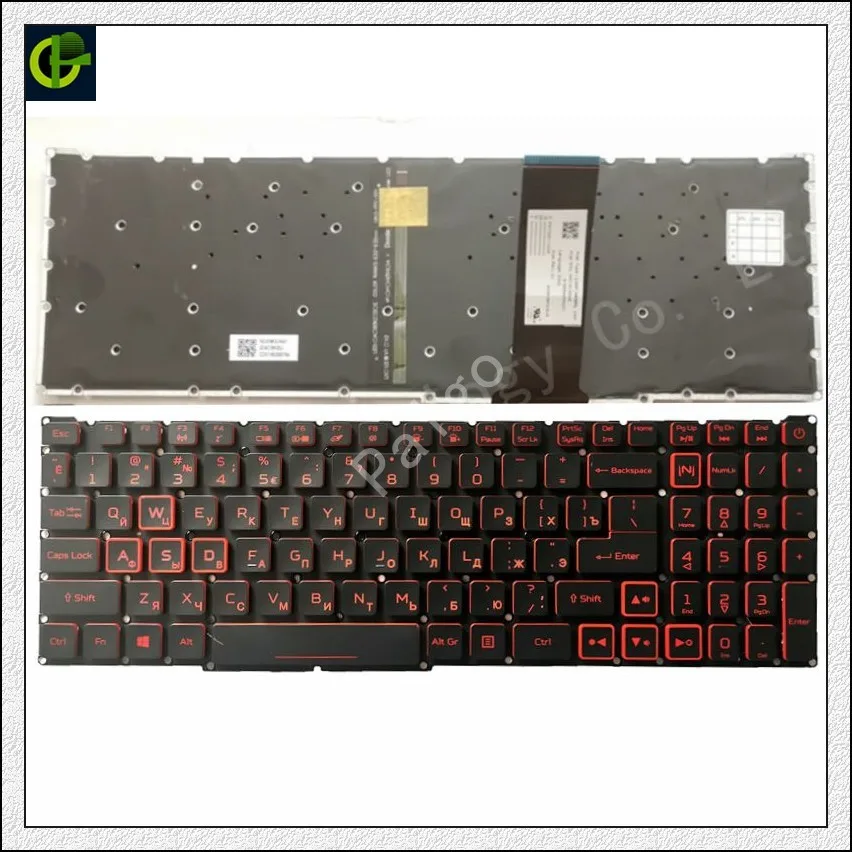 Русская клавиатура с подсветкой для Acer Nitro5 деталь нитро двигателя Himoto Redcat 5 7 AN517 51