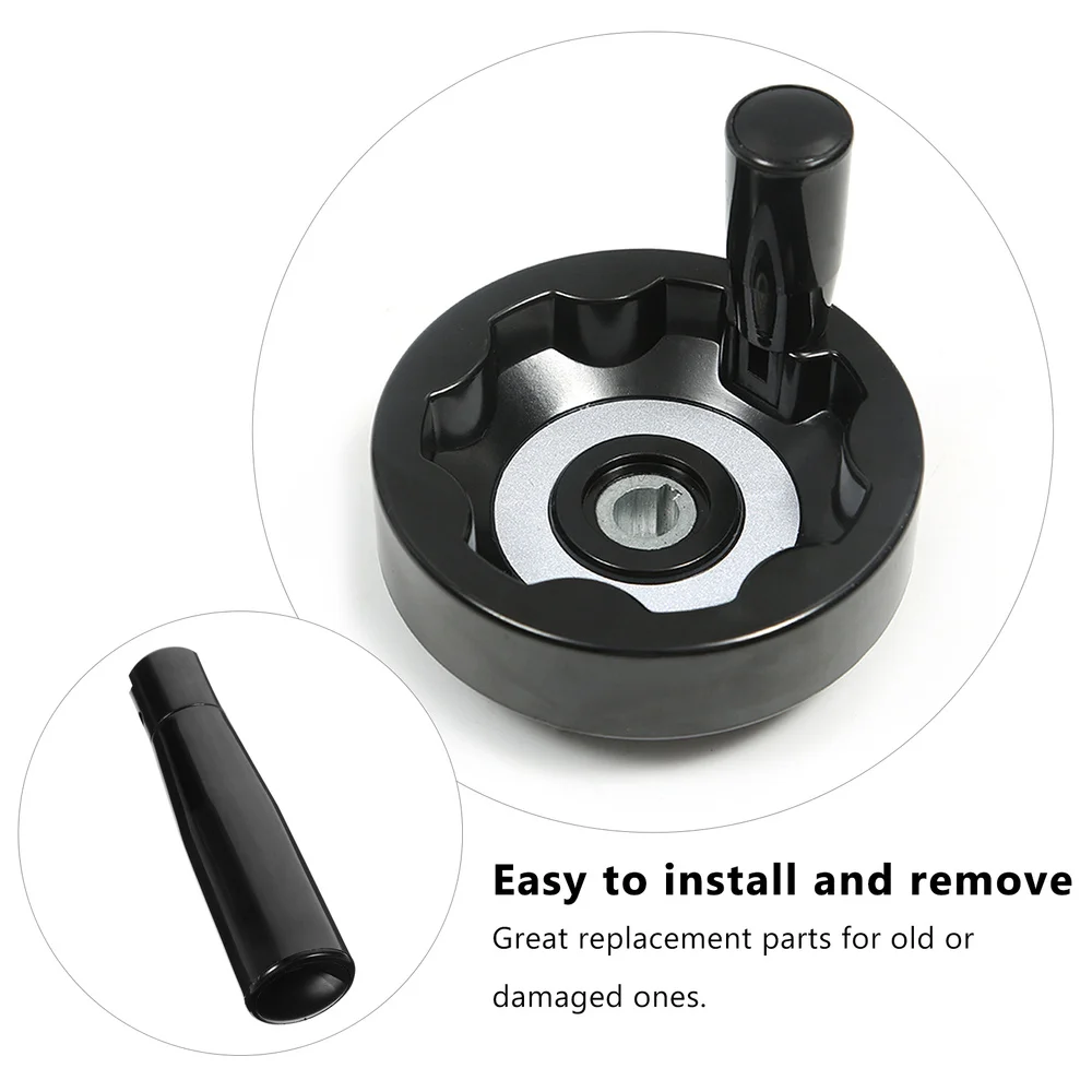 

2pcs Revolving Handle Lathe Crank Handle Machine Handle Grip Rotating Handles