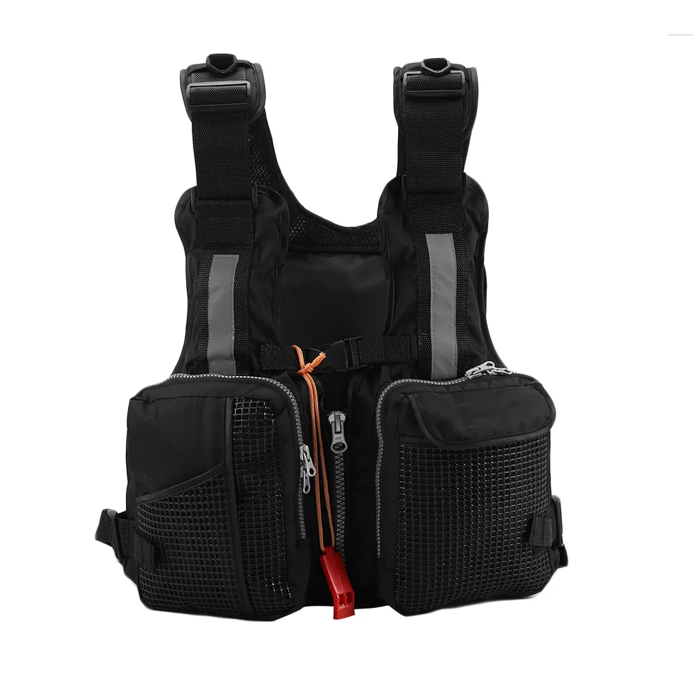 

Professional Outdoor Fishing Suit Adults Lifesaving Boating Sailing Vest Life Jacket with Whistle Swimming Fishing Drift Suit