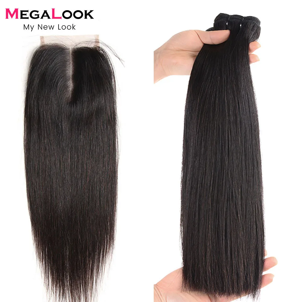 Пряди человеческих волос с застежкой 3/4 прямые пучки 50 г пряди человеческие