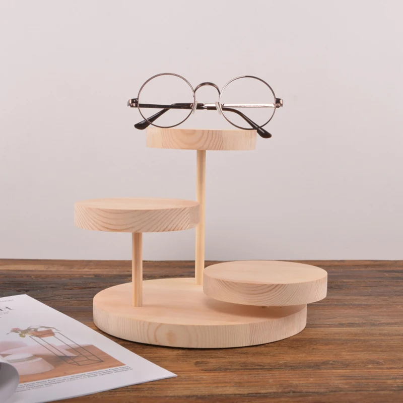 Натуральные деревянные солнечные очки стойки дисплей стенд держатель