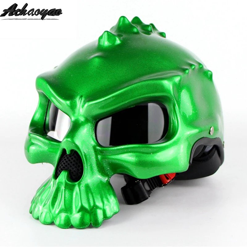 Мото rcycle винтажные шлемы с открытым лицом kask predator capacete para moto cicleta cascos racing JIEKAI