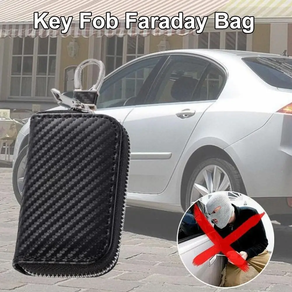 

Premium Faraday Box Protect Your Key Fob RFID Signal Blocking Bag Anti-Theft Pouch Anti-Hacking Case Blocker Car Key Cover