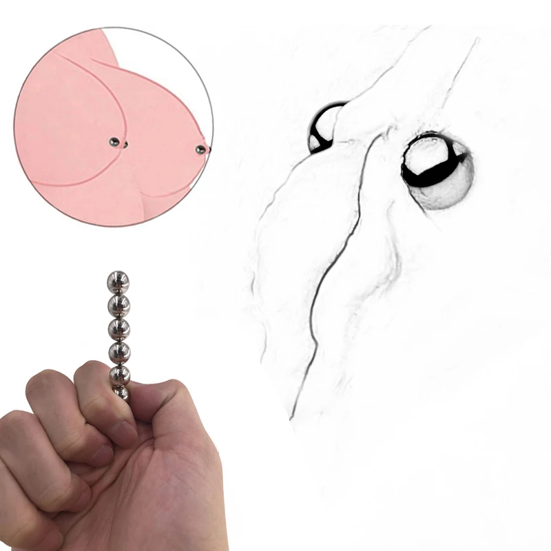 BDSM Ультра Мощные магнитные зажимы для сосков сильные стимуляторы клитора