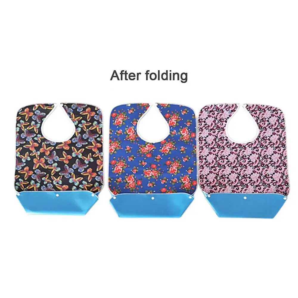 

Hot Sale 80% 78x44cm Waterproof Adult Meal Eating Drinking Bib Protector Easy On/Off Apron
