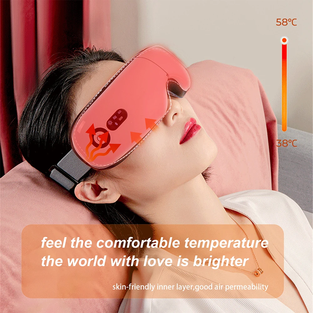 Умный массажер для глаз с подушкой безопасности и Bluetooth высокочастотный