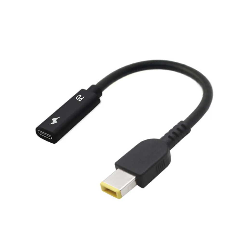

Cwxuan Type C USB 3.1 USB-C to Rectangle Plug PD Charge Cable for Lenovo Think Pad X1 Carbon