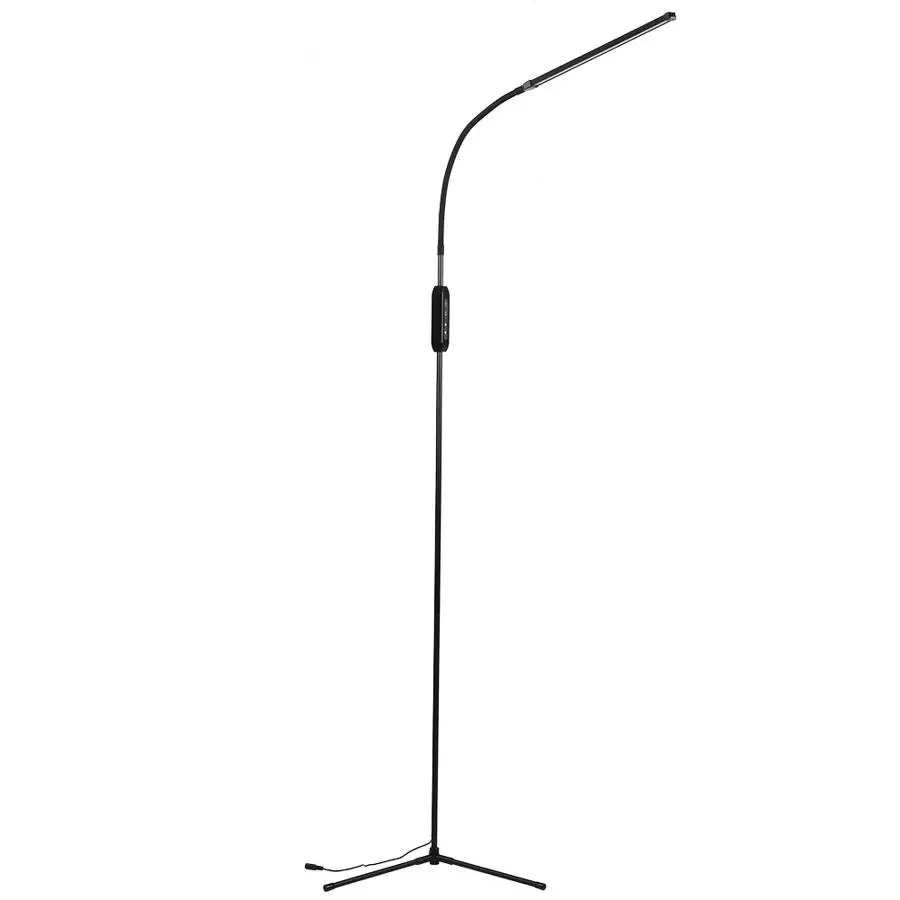 12 Вт черный напольный светильник современный светодиодный пульт дистанционного