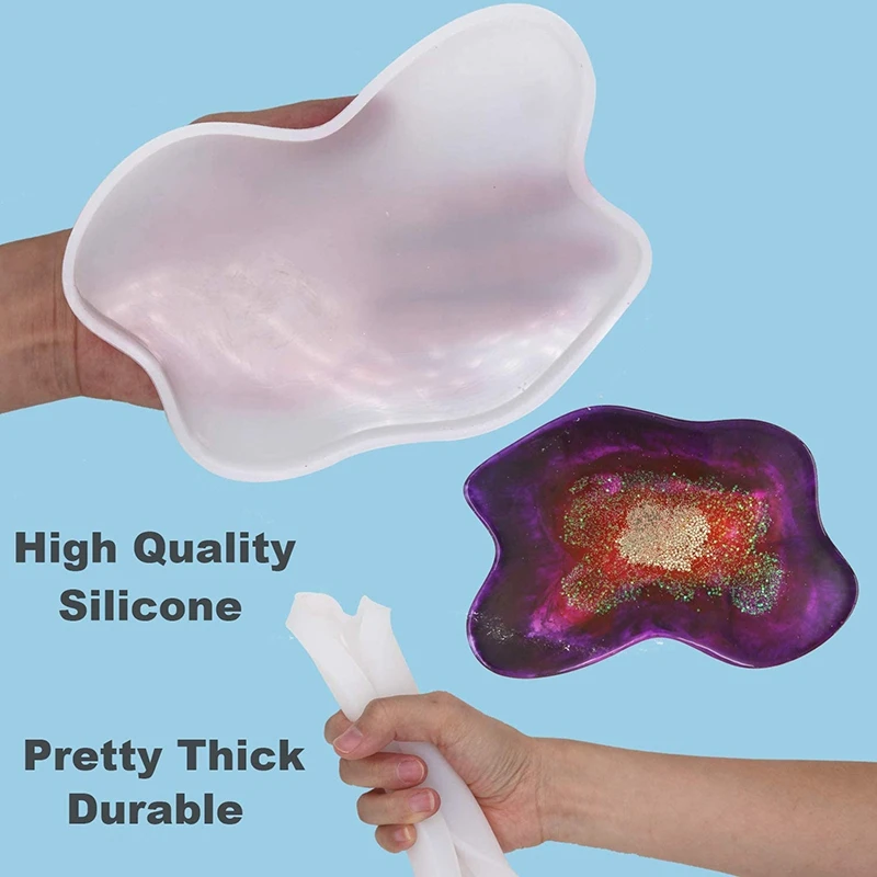 

DIY Creative Resin Mold Casting Molds Kit Include 5 Styles Epoxy Resin Molds Irregular Coaster Resin Molds for Jewelry