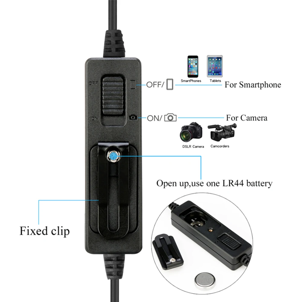 Компактный петличный всенаправленный микрофон Saramonic LavMicro 2 м с двумя головками
