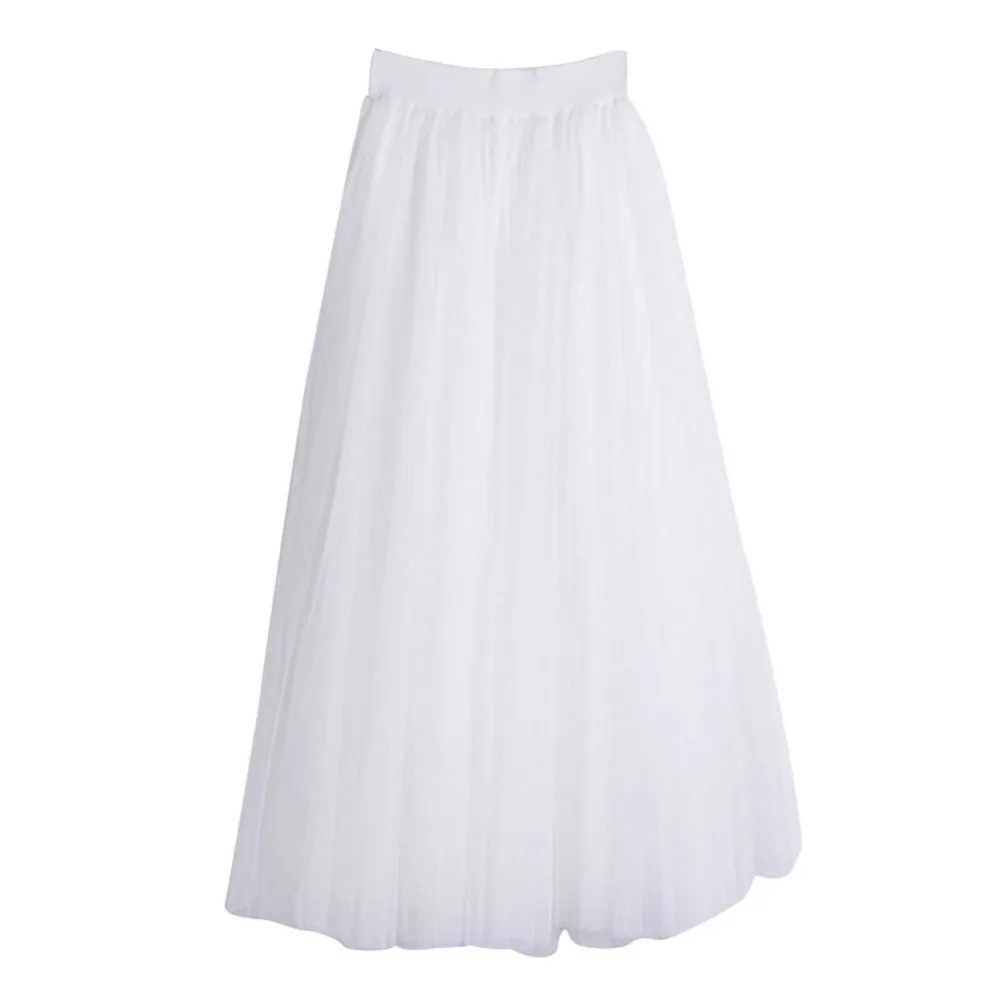 Длинные юбки Весенняя многослойная рубашка мусульманские Макси сетчатые