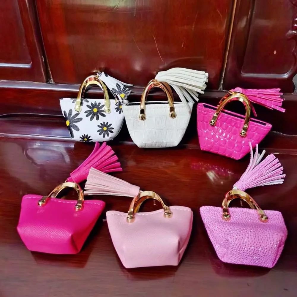 

New Fashion Mutistyles Dolls Handbag PU Leather Lady Leather Bag Purse Dollhouse Bag Dollhouse Kids Toys 1/6 Doll Accessories